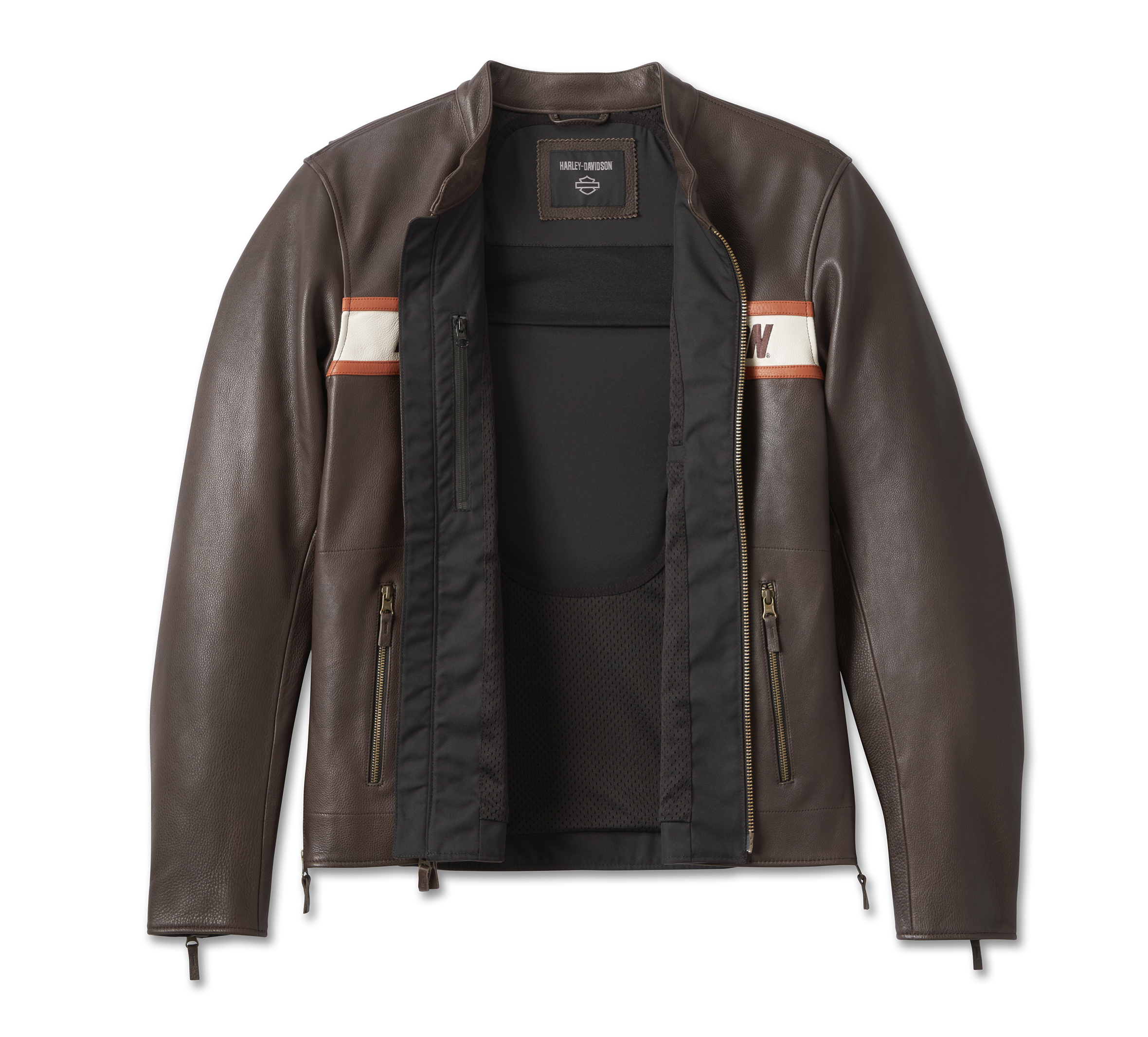 Men's Victory Lane II Leather Jacket - Java | Harley-Davidson USA