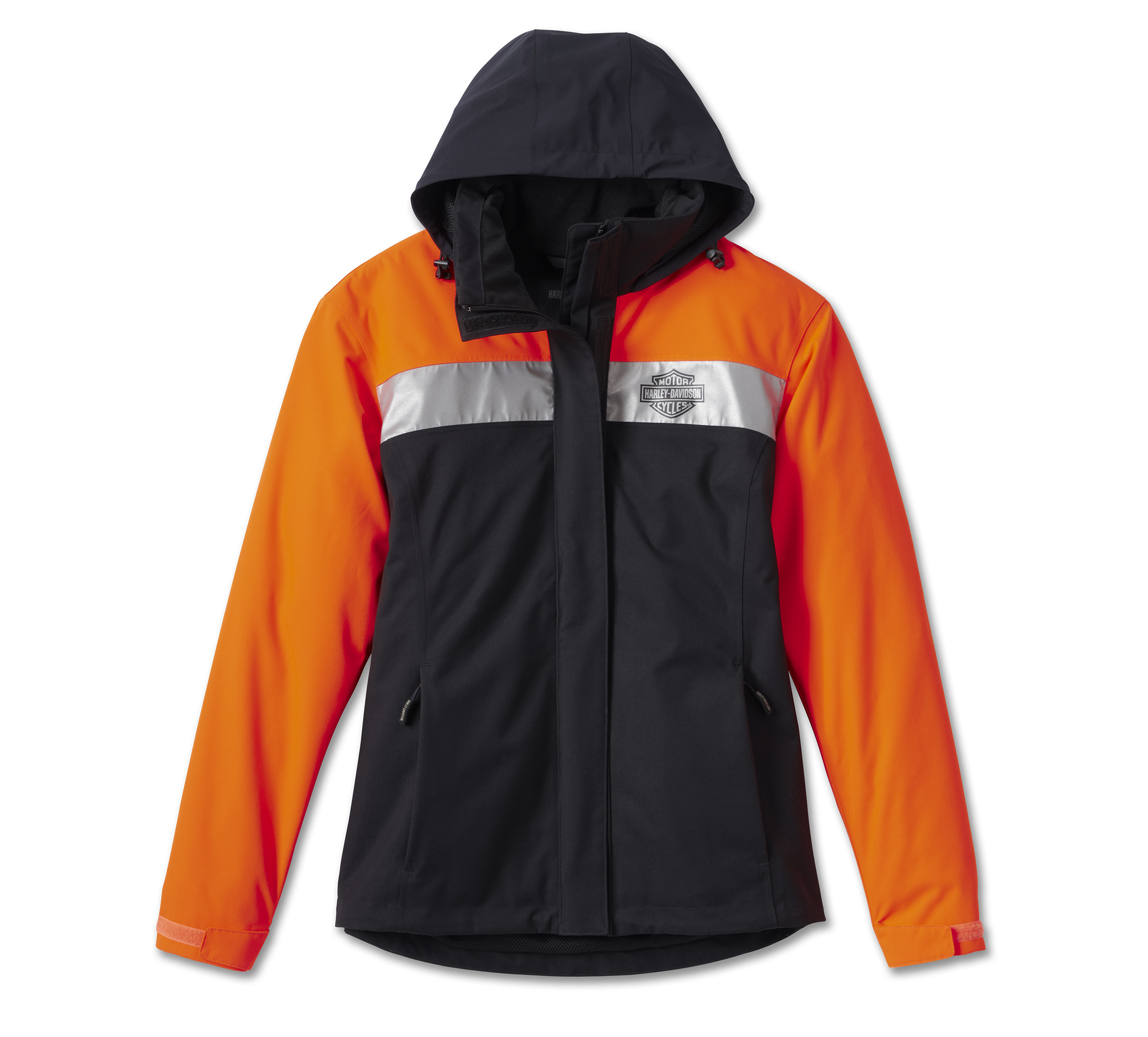 Harley-Davidson Women's Full Speed II Waterproof Rain Jacket, Colorblocked - 3W