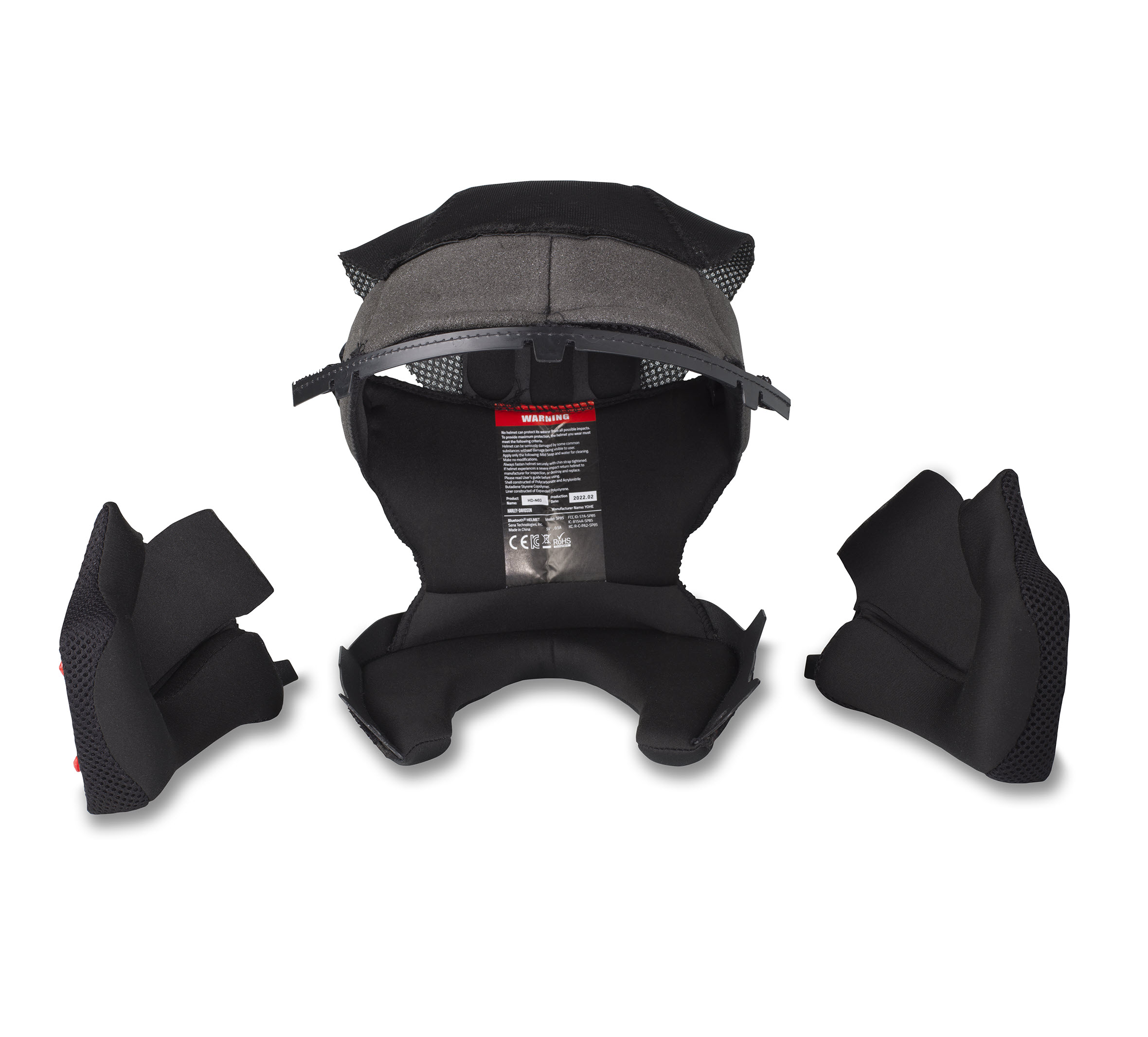 N03 OUTRUSHR Cheek pad Set and Helmet Liner HarleyDavidson USA