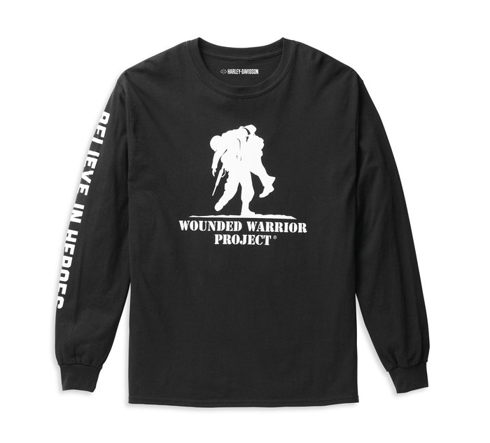Men's Harley-Davidson(R) Wounded Warrior Project (R) Long Sleeve Freedom Solid Tee 1