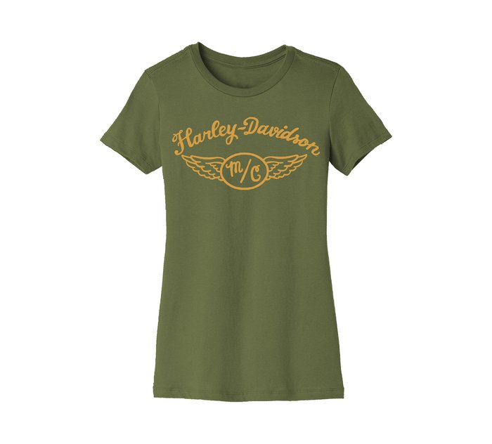 Women's Forever Script Wings Graphic Tee 1