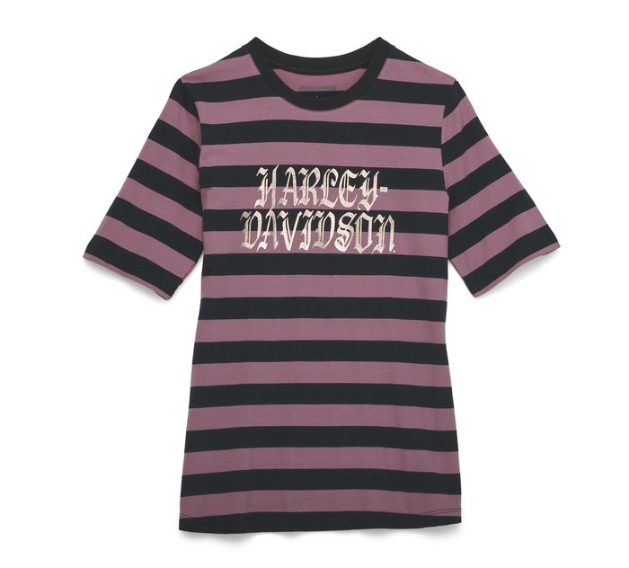 Women's Forever Striped Graphic Tee 1
