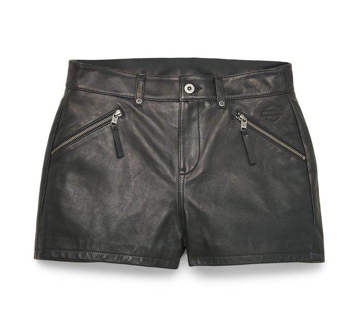 Women's Electric Leather Shorts 1