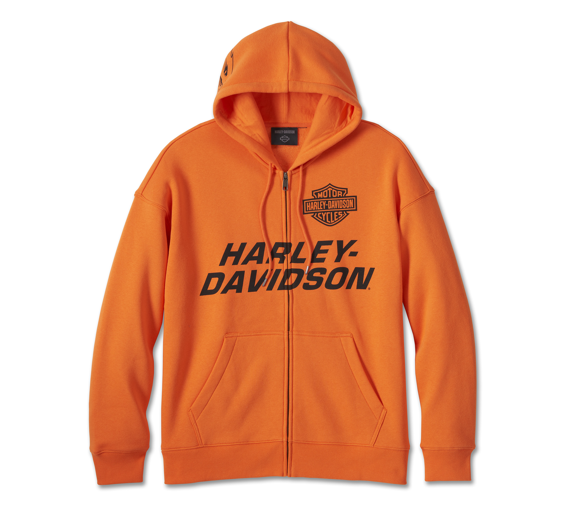 Screamin’ Eagle Zip-Up Hoodie für Herren - Harley Orange | Harley ...
