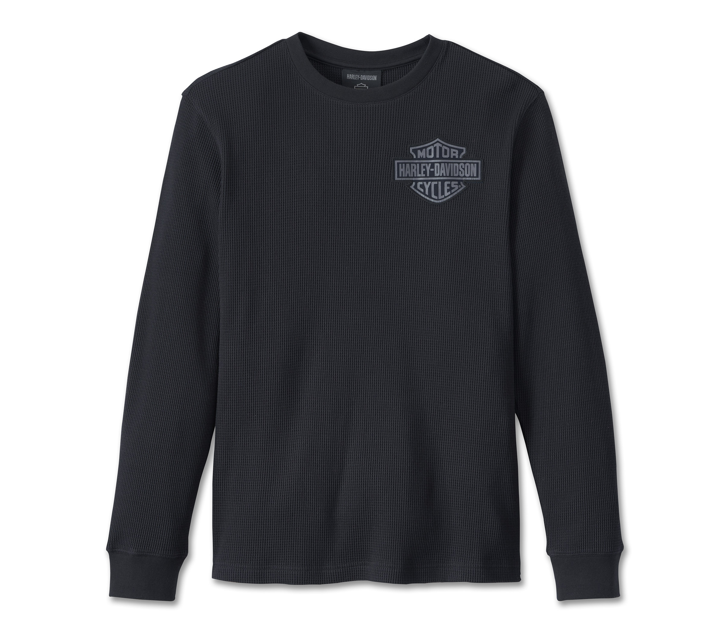 Men's Bar & Shield 3D Long Sleeve Tee - Black Beauty | Harley