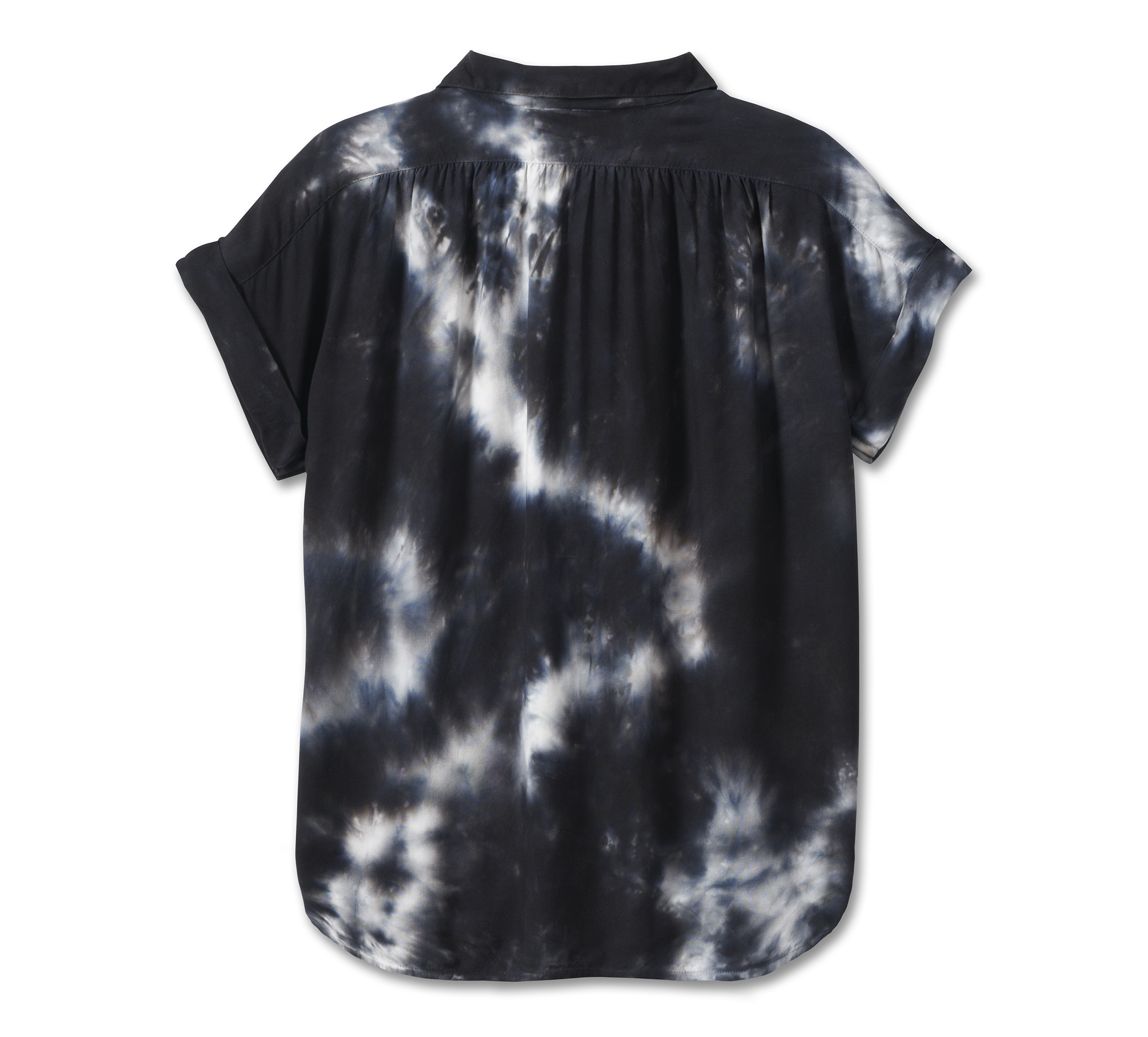 Women's Bar & Shield Tie Dye Button Down