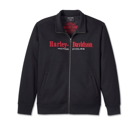 Hoodie : Hoddie Harley Davidson homme logo orange dechirer DEVANT