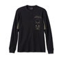 Men's Willie G Skull Thermal Shirt - Black