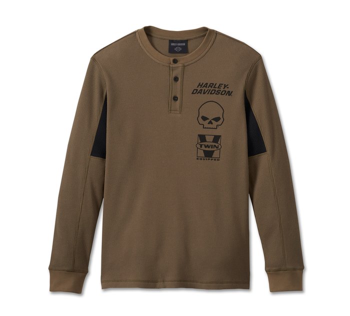 Willie G™ Skull Thermal Shirt voor mannen 1