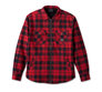 Men's Flying Eagle Zip-Up Flannel - Red Plaid