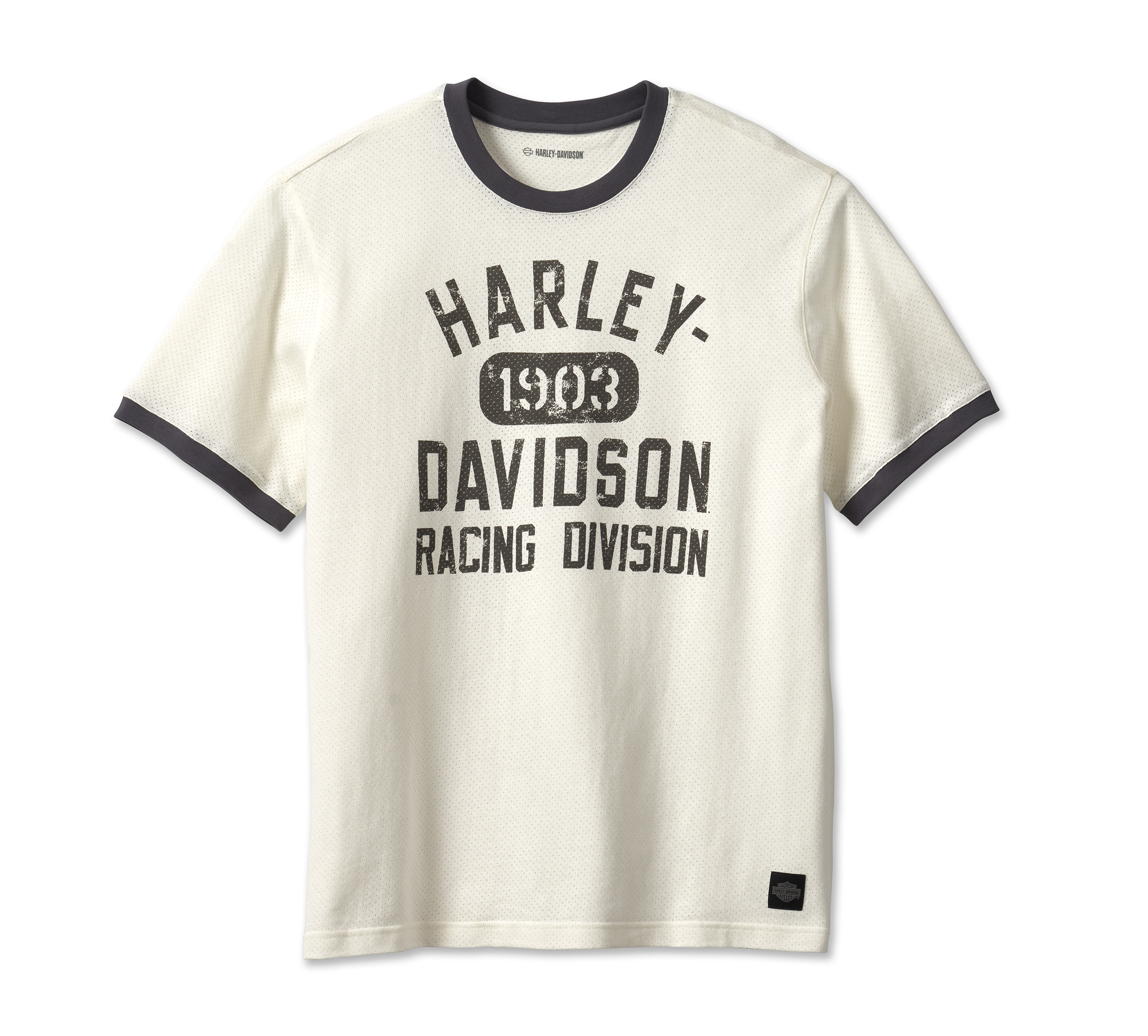 Men's Racing Ringer Tee - Cloud Dancer | Harley-Davidson UK