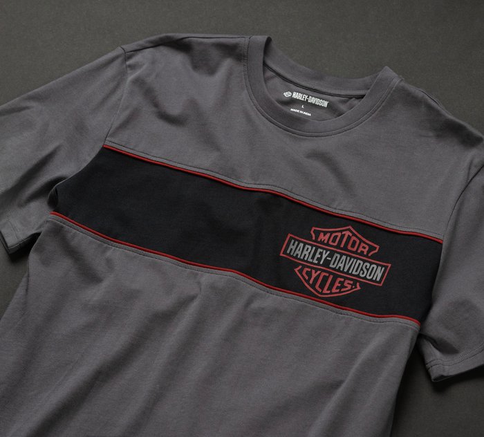 T-shirt Harley-Davidson pour hommes - Grim Badge - Graphite