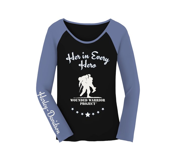 Women's Harley-Davidson Wounded Warrior Project Honor Scoop Neck Top 1