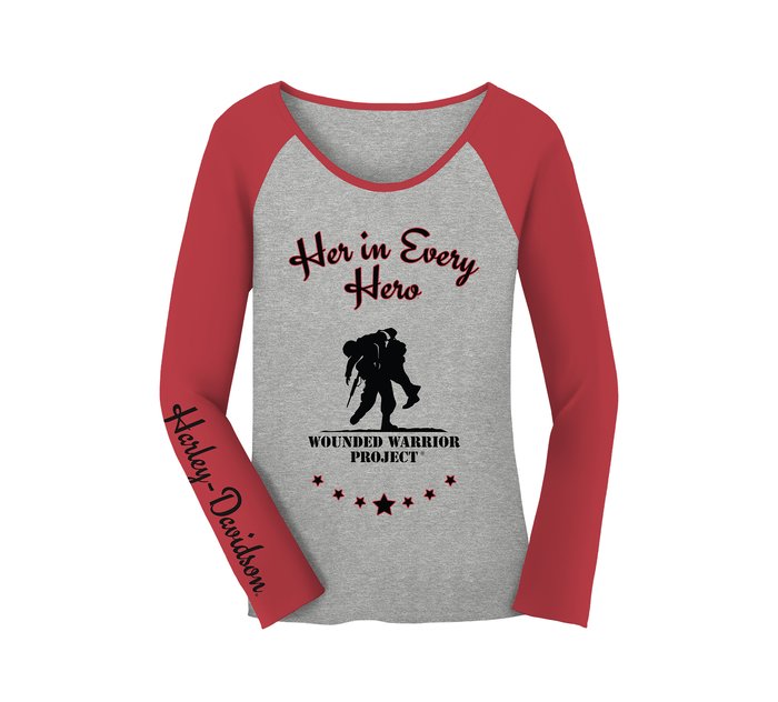 Women's Harley-Davidson Wounded Warrior Project Honor Scoop Neck Top 1