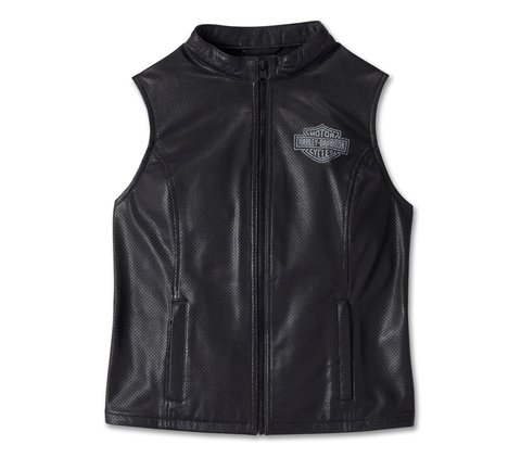Chaleco Cuero Mujer Harley-Davidson® Woman Avenue Leather Vest 98071-14VW