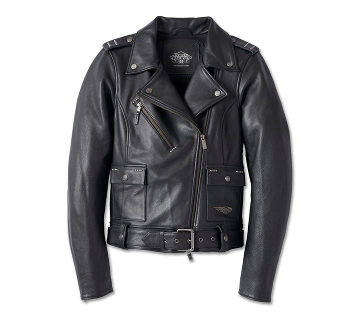 Women's 120th Anniversary Cycle Queen Leather Biker Jacket 1