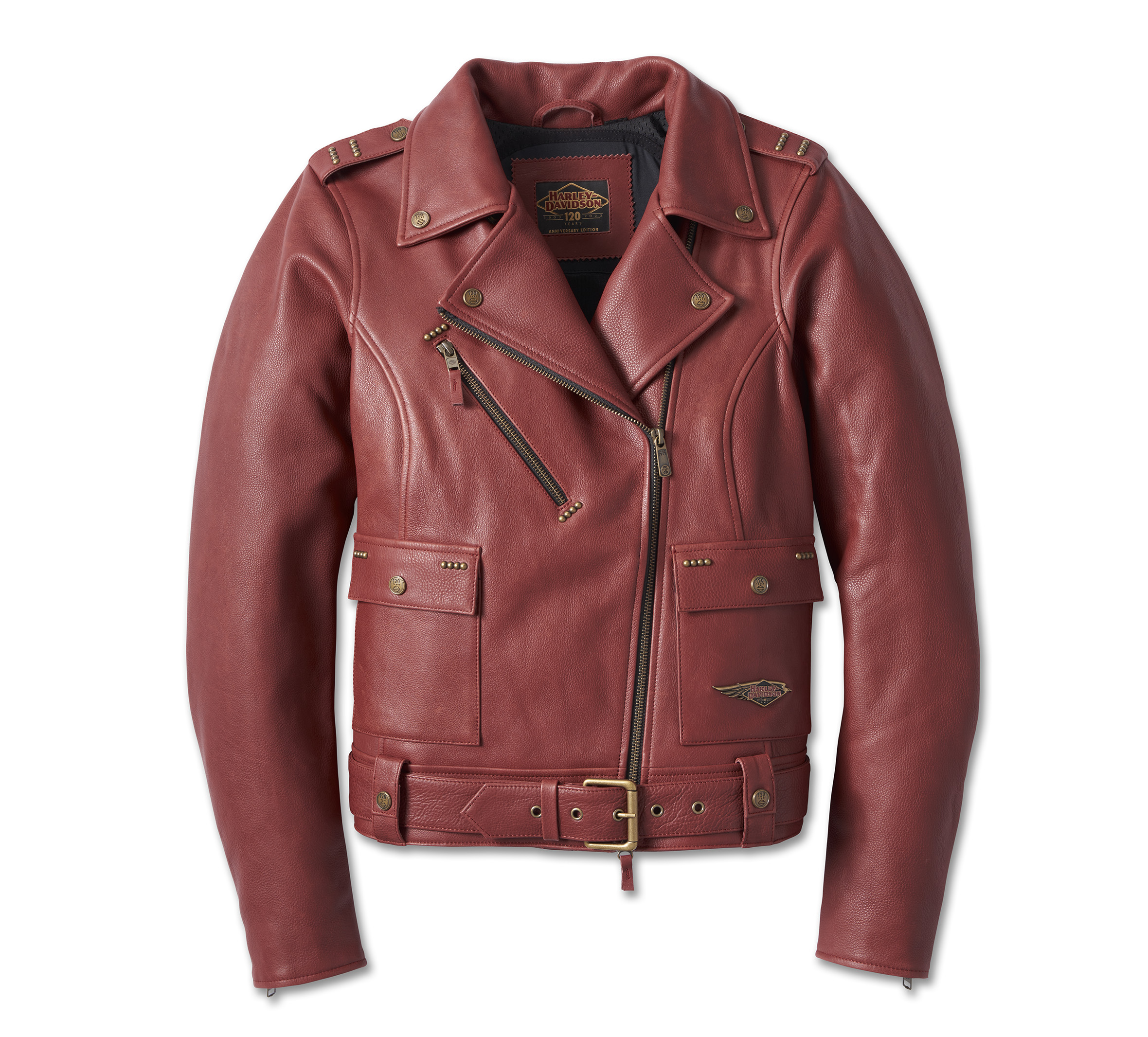 Women's 120th Anniversary Cycle Queen Leather Biker Jacket
