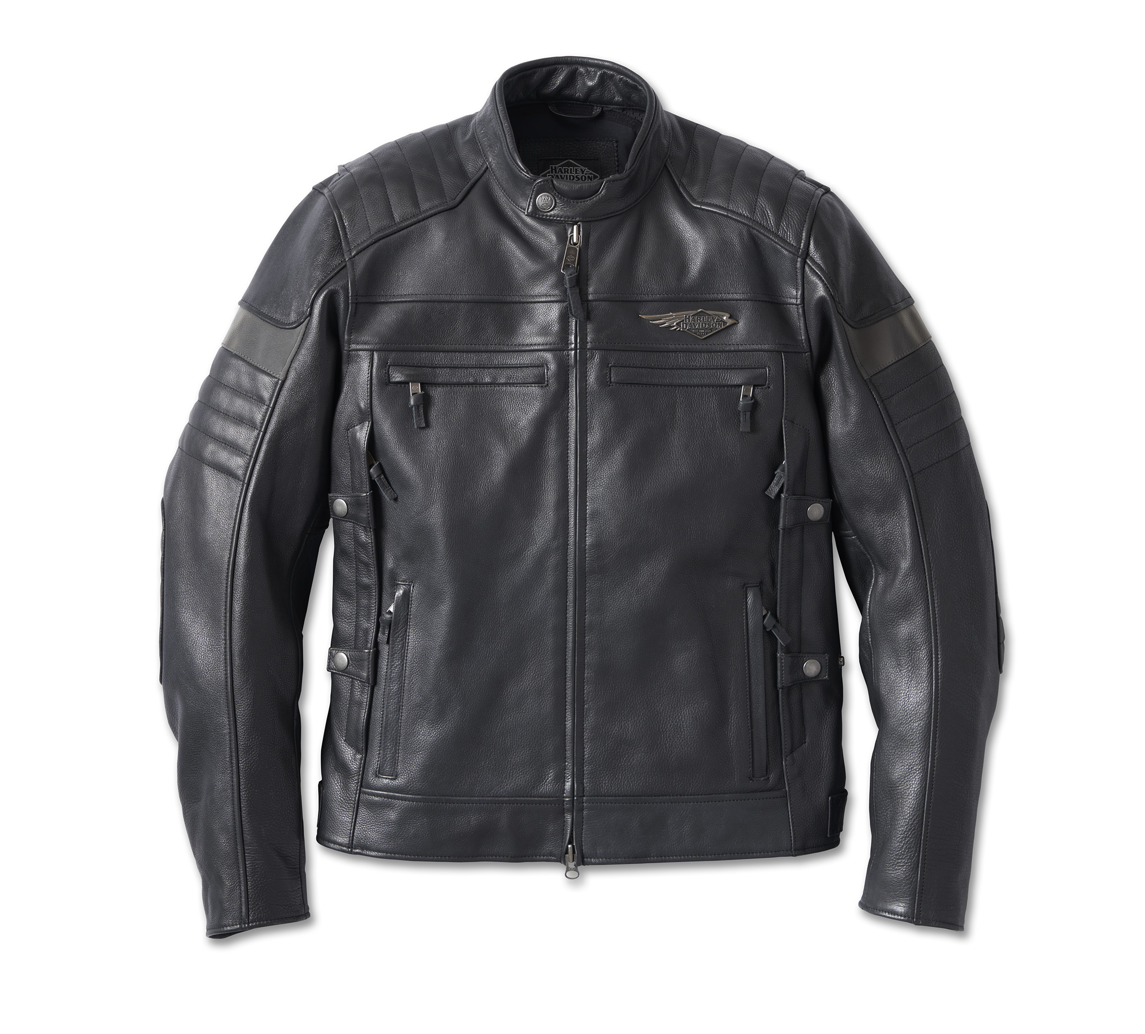 XXL Zipper Leather Insert Coat - Ready-to-Wear