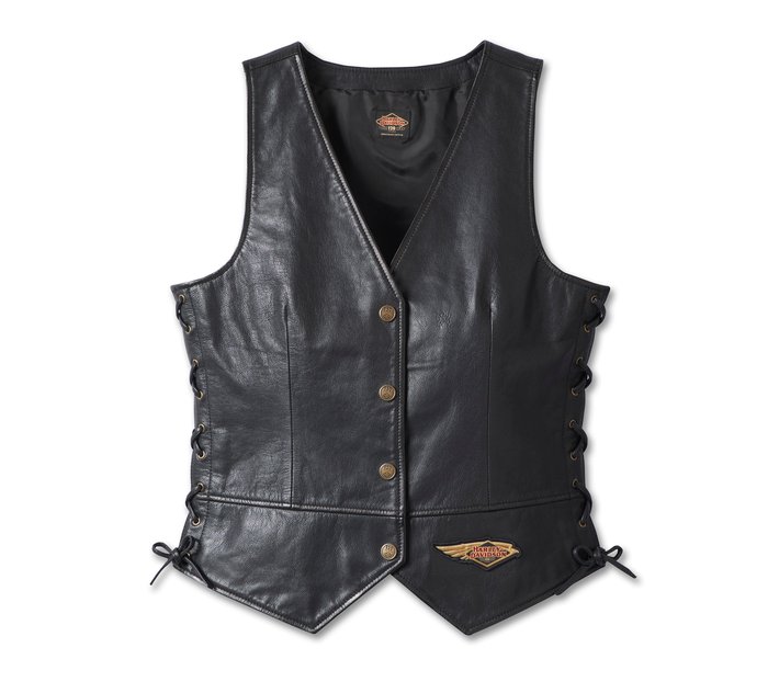 Women's 120th Anniversary Laced Side Leather Vest 1