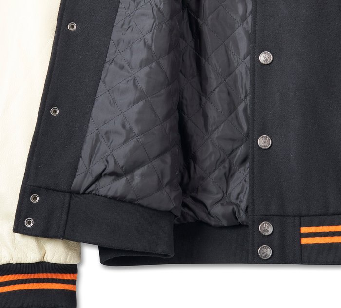 Sledwise Varsity Jacket Baseball Letterman Jacket– Wool and Leather Premium Quality Unisex Basketball Jacket