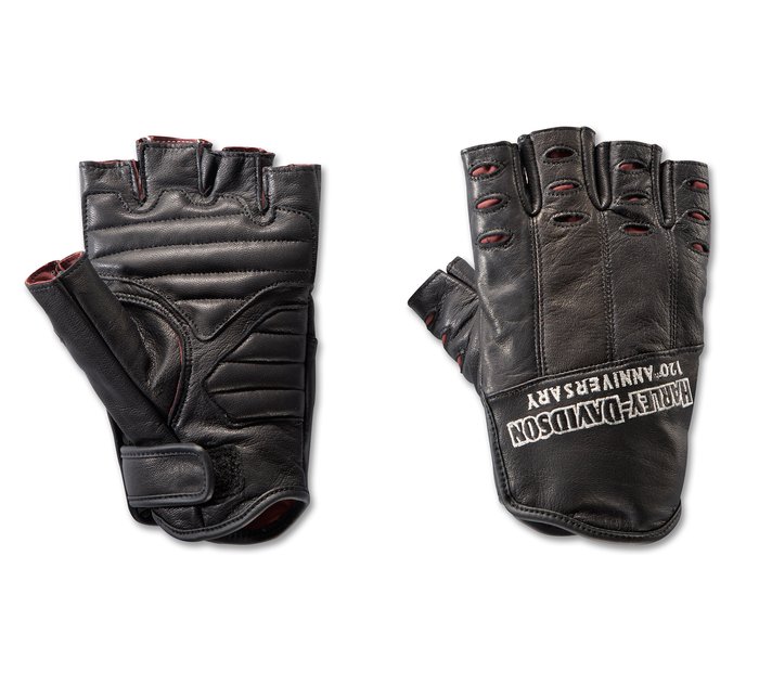 Men's 120th Anniversary True North Leather Fingerless Gloves 1