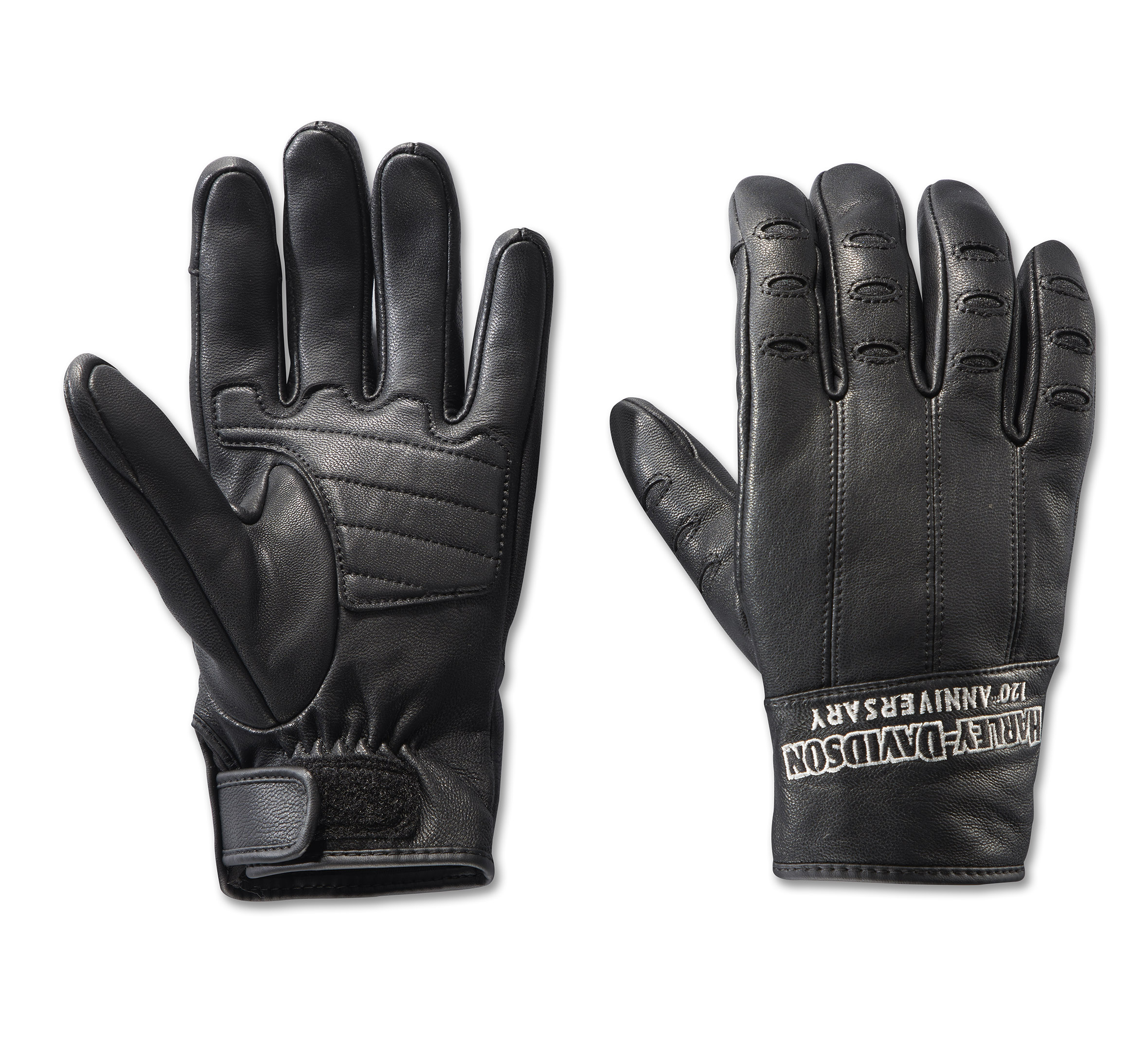 Men's 120th Anniversary True North Leather Gloves | Harley
