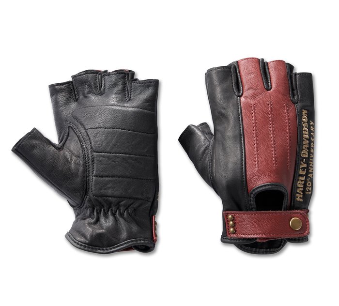 Women's 120th Anniversary Celebration Fingerless Leather Gloves 1