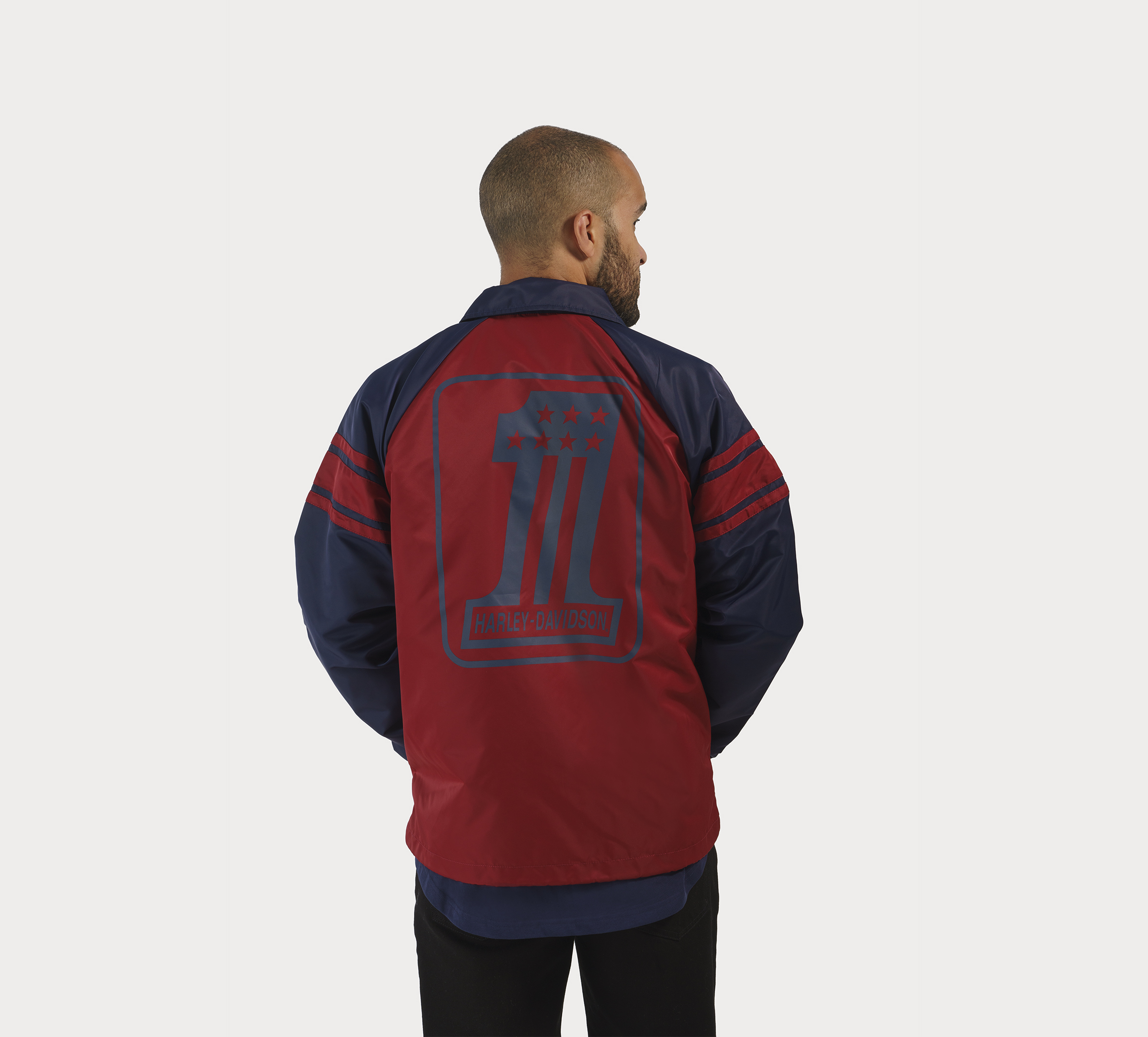 Men's #1 Coaches Jacket - Winery | Harley-Davidson USA