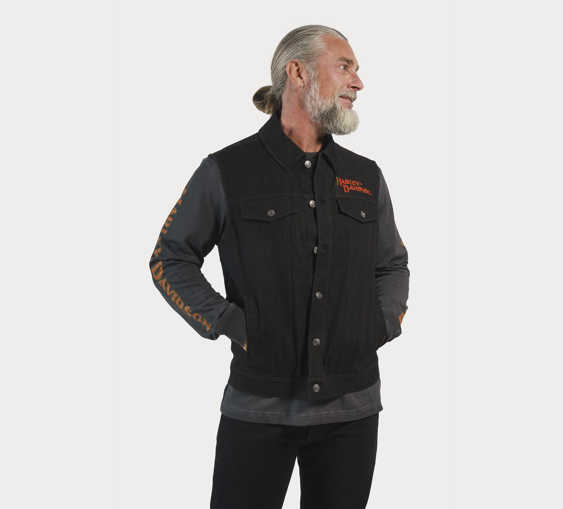 offer best quality Y2K Harley Davidson patch work denim vest |  customplastics.net.au