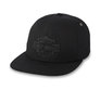 Bar & Shield Strapback Hat - Black Beauty