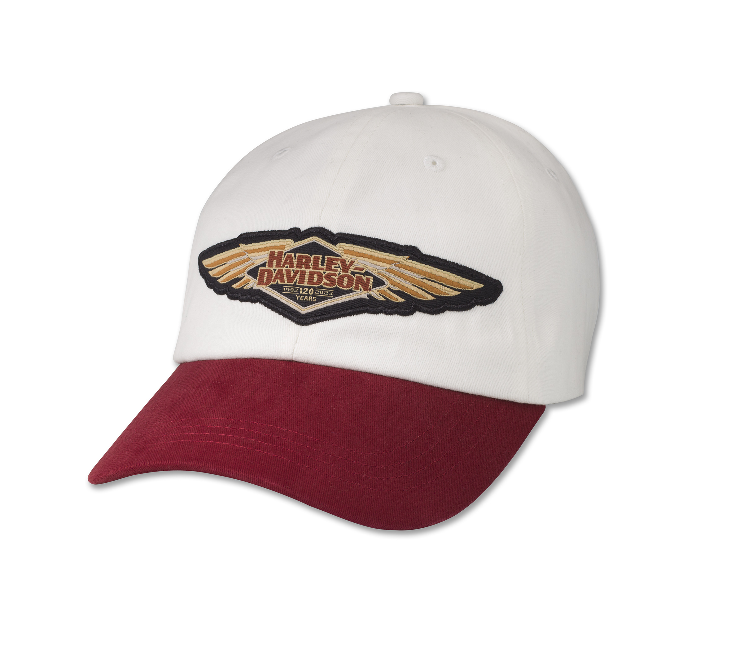 120th Anniversary Speedbird Cap - Colorblocked - Cloud Dancer | Harley ...