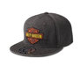 Bar &amp; Shield Washed Fitted Cap - Black