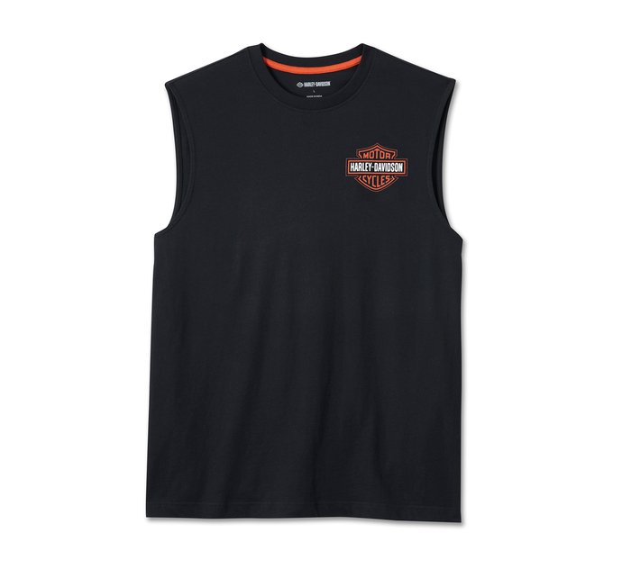 Bar & Shield Muscle Tee pour hommes 1