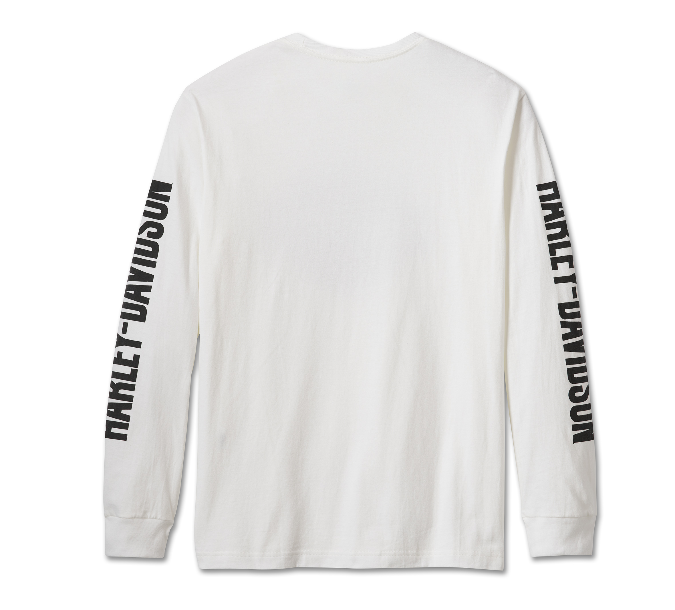 Men's Bar & Shield Long Sleeve Tee - White | Harley-Davidson TW