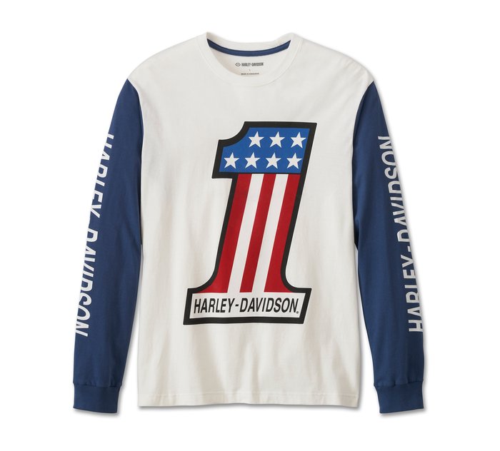 #1 Racing Long Sleeve Tee pour hommes 1