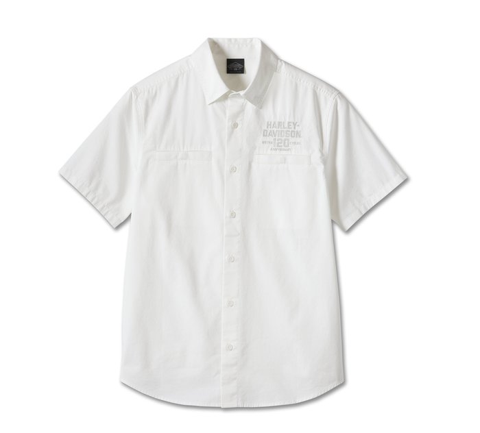 Harley-Davidson Men's T-Shirt, Heritage Distressed Short Sleeve, White  30294029