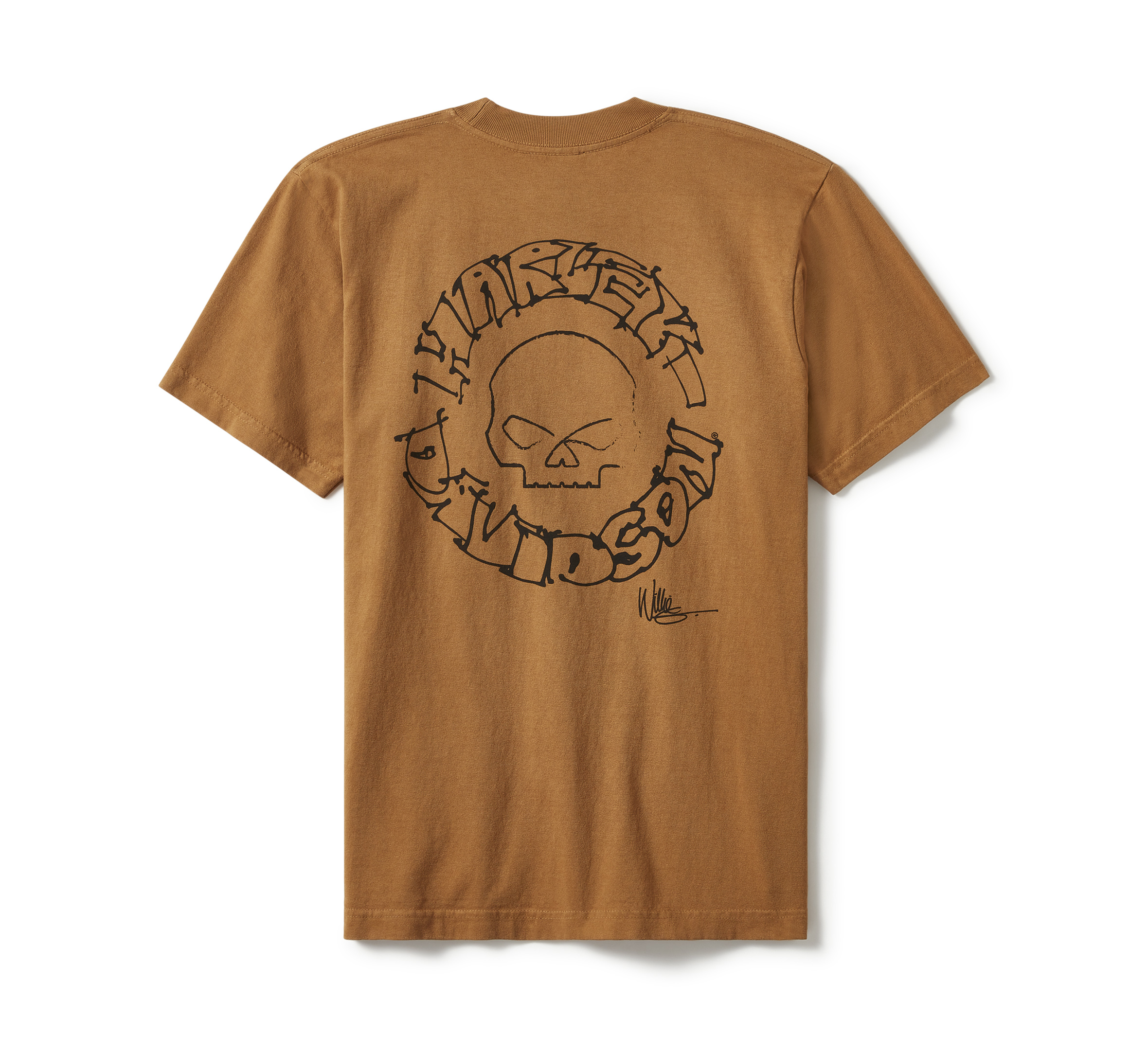 Willie G Circle Skull Sketch Art Short Sleeve