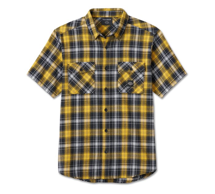 Backing It In Short Sleeve Plaid Shirt para hombre 1