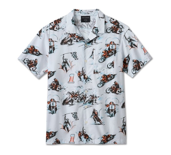 Men's Twisty Aloha Print Shirt 1