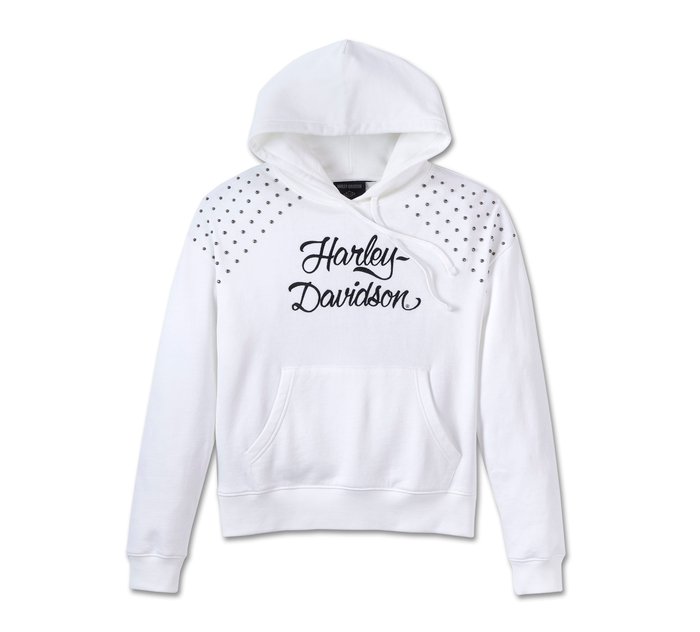 Women's Studded Out Pull Over Hoodie 1