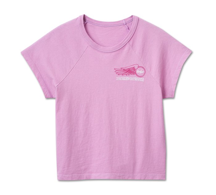 T-shirt Willie G Winged Wheel Baby Doll pour femmes 1