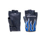 Women's Ignite Fingerless Leather Gloves - Ombre Blue