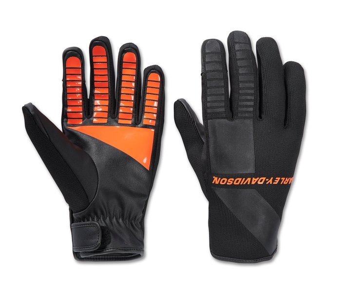 H-D Waterproof Dyna Knit Mixed Media Gloves para hombre 1