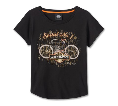 Harley-Davidson® Women's Grow Old Embellished Sleeveless Sleep Chemise,  Black