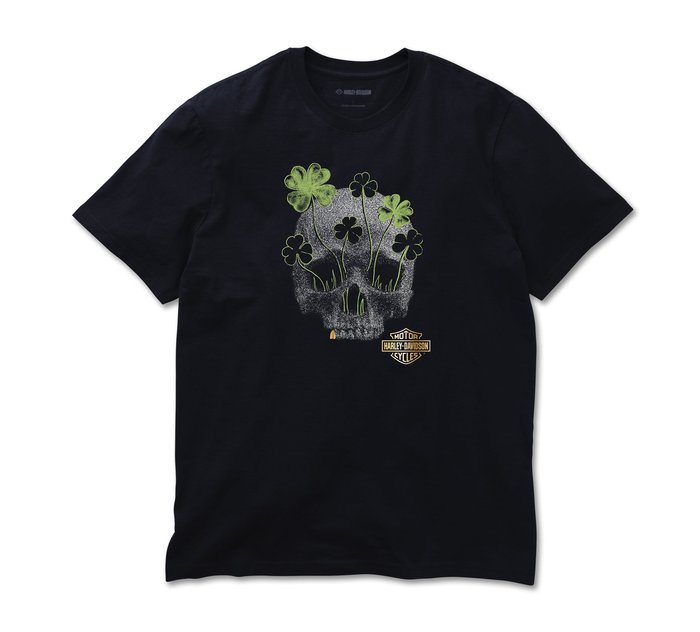 T-shirt Lucky Clover Skull pour hommes 1