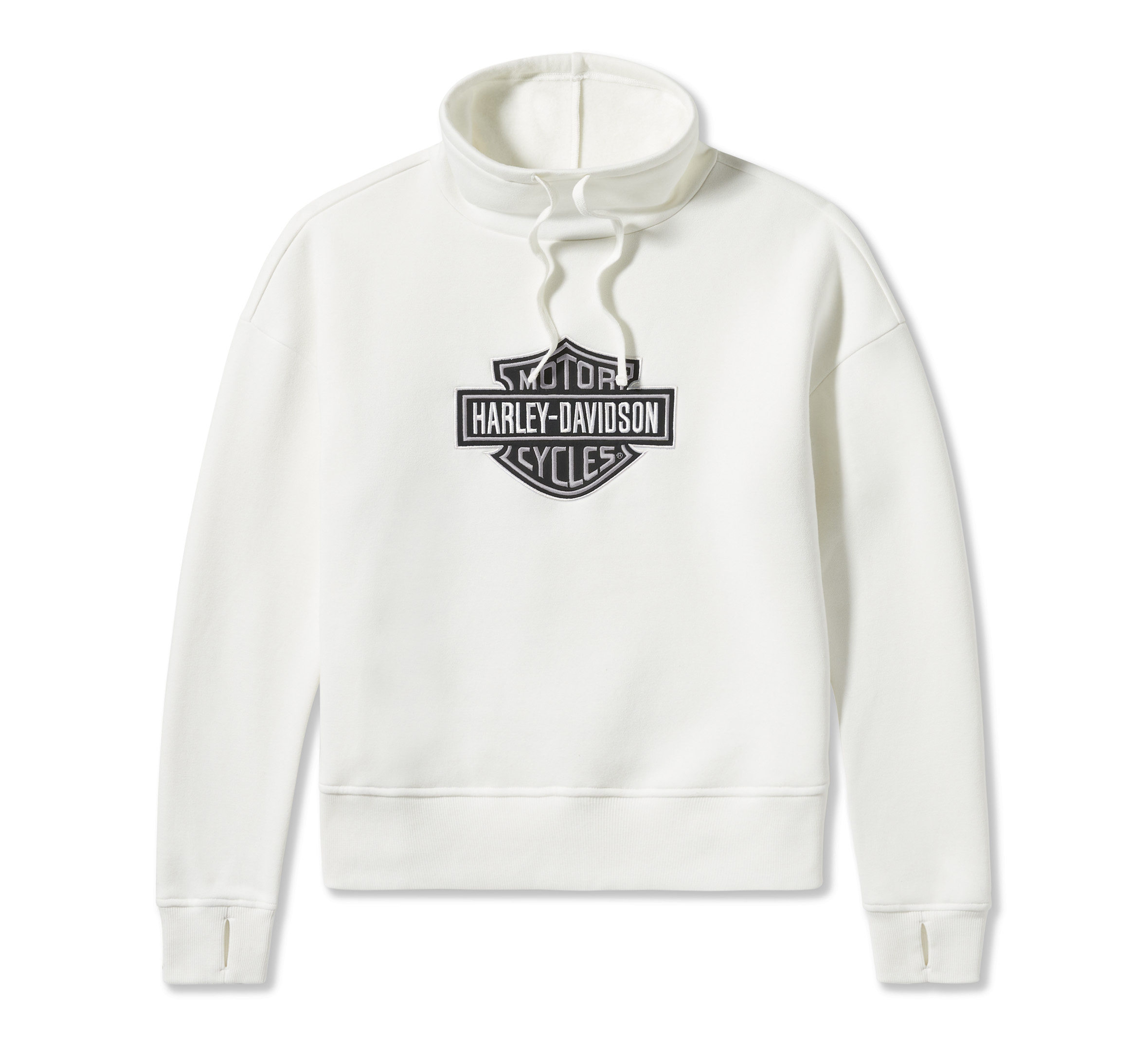 Women's Essential Bar & Shield Funnel Neck Pullover