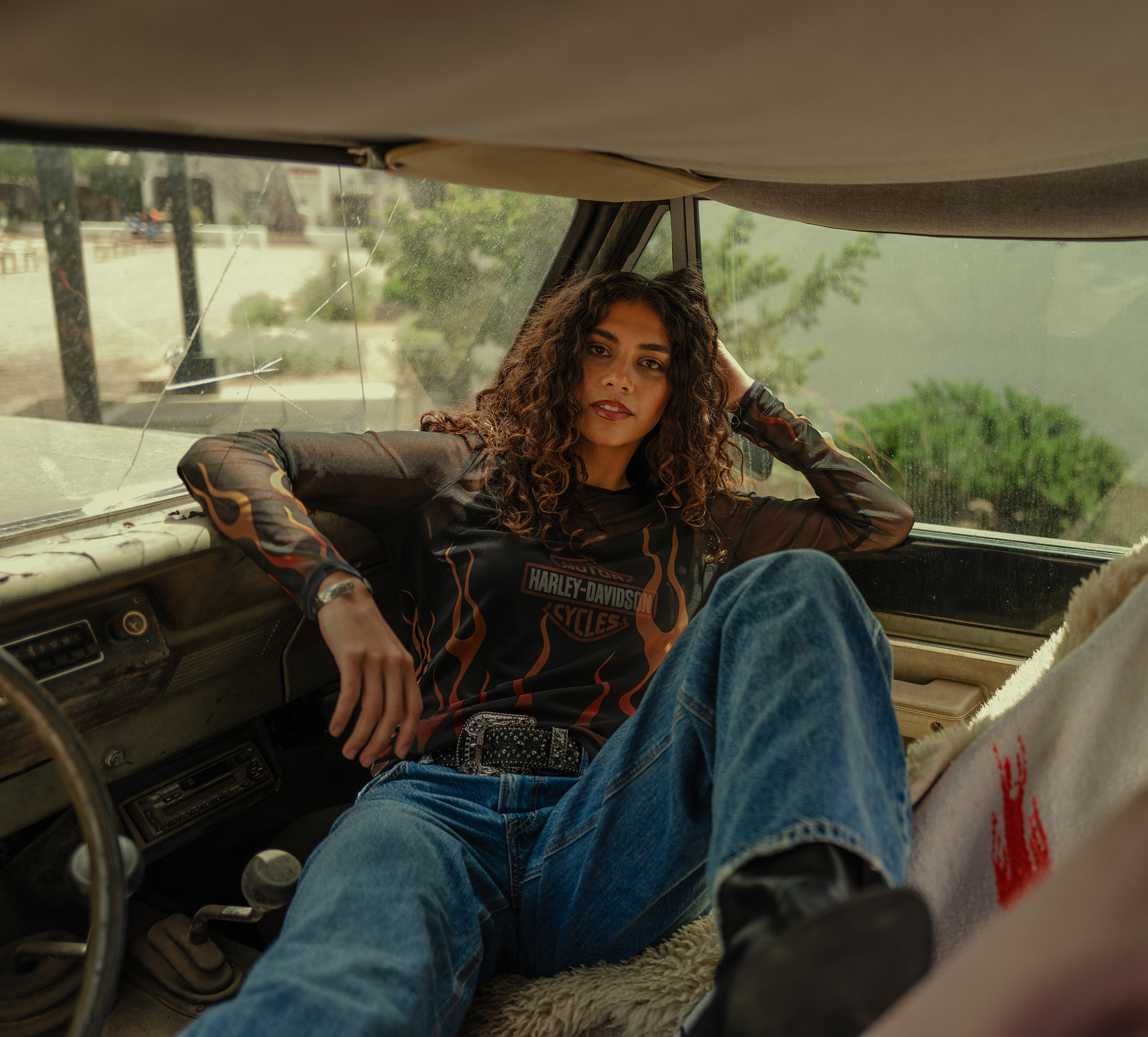 Women's Flames For Days Mesh Top