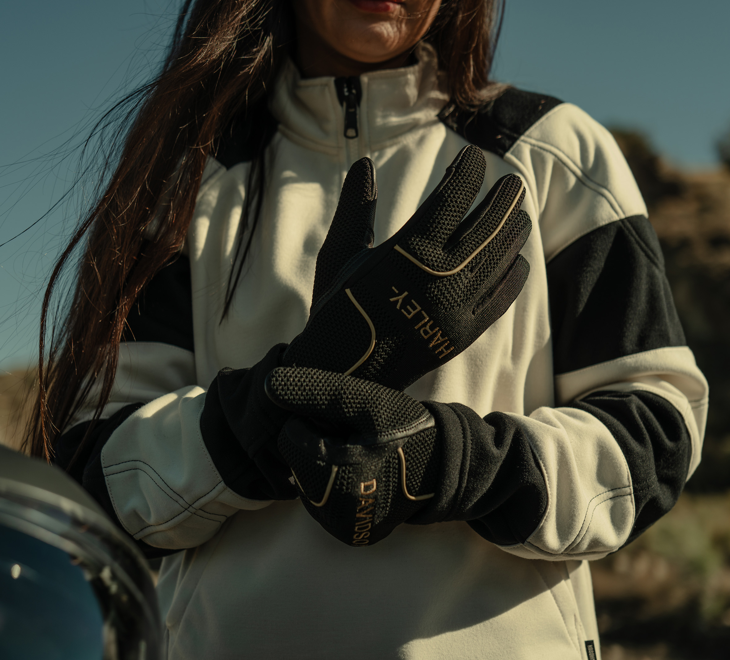 H-D® Breakout Deflector Half Zip Riding Fleece für Damen