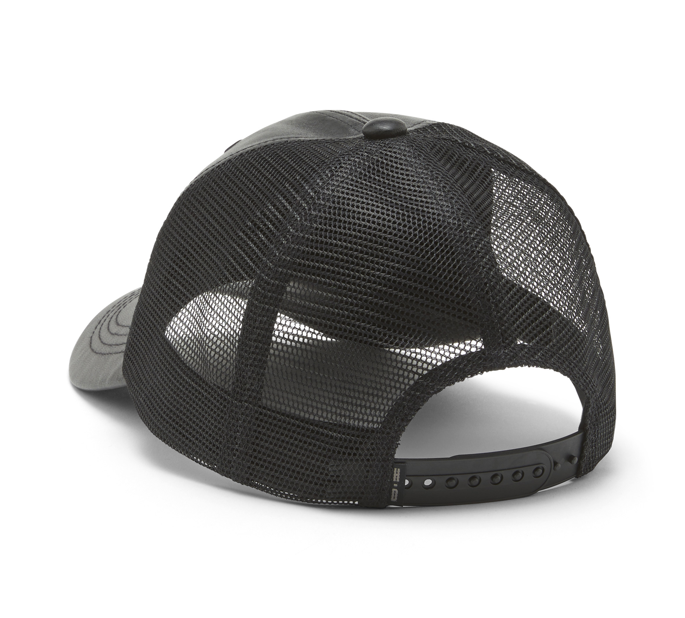 Casquette trucker en cuir Bling Bar & Shield