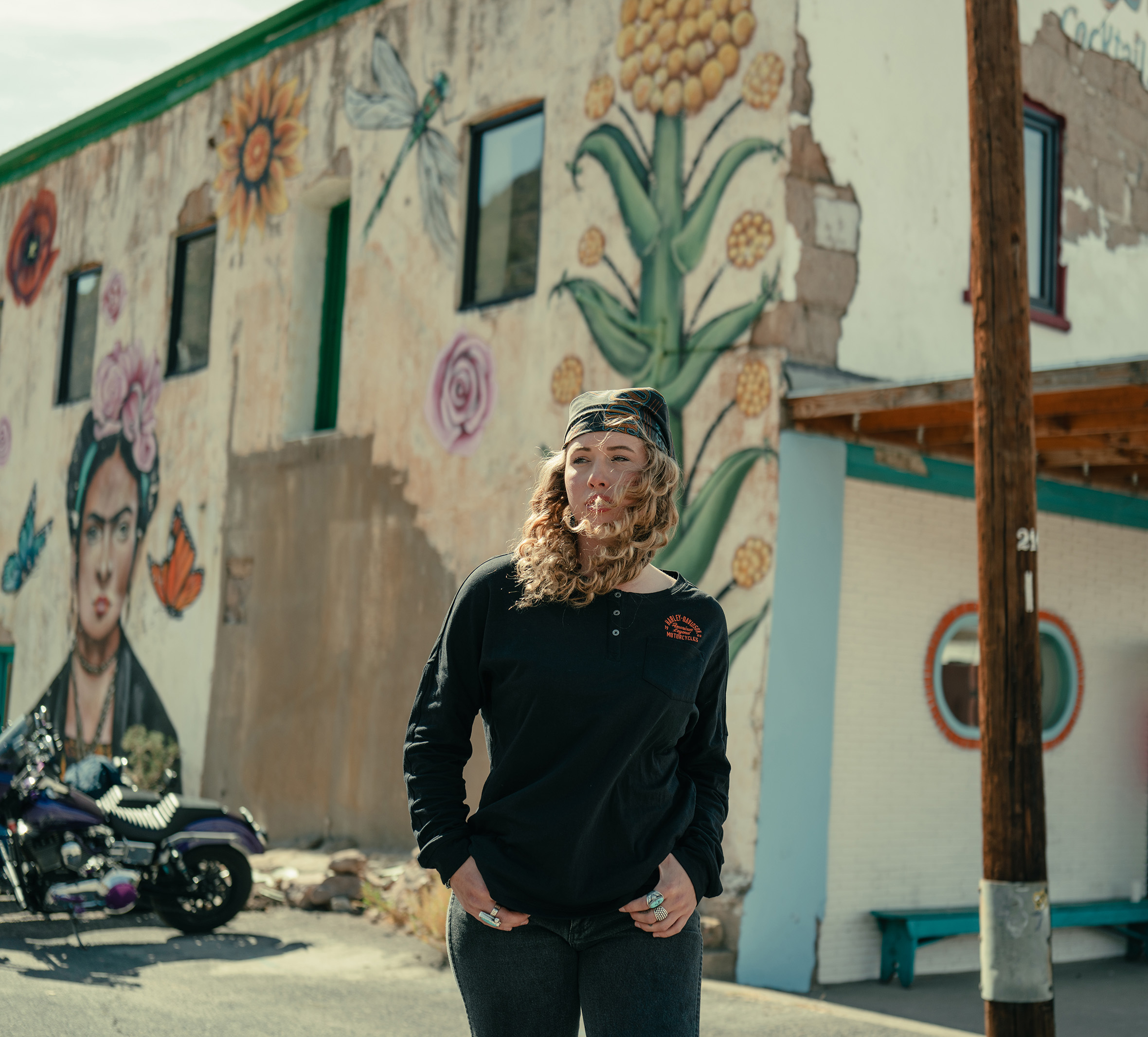 Top Henley Heritage con taschino e maniche lunghe